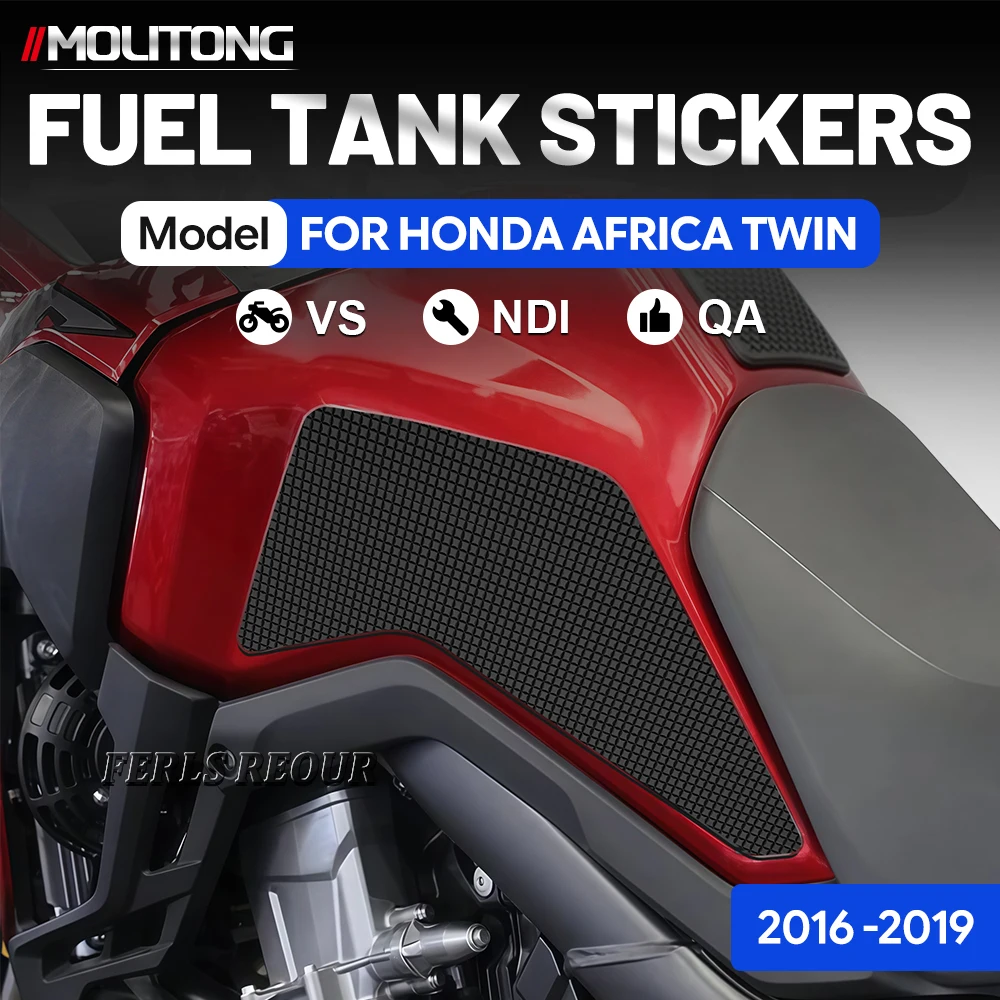 

Наклейка на бензобак для HONDA AFRICA TWIN 2016-2019, резиновая, черная, противоскользящая, защита от царапин, накладка на топливный бак, декоративная наклейка
