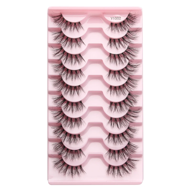 3/10 Pairs Mink False Eyelashes, Natural Fluffy Look