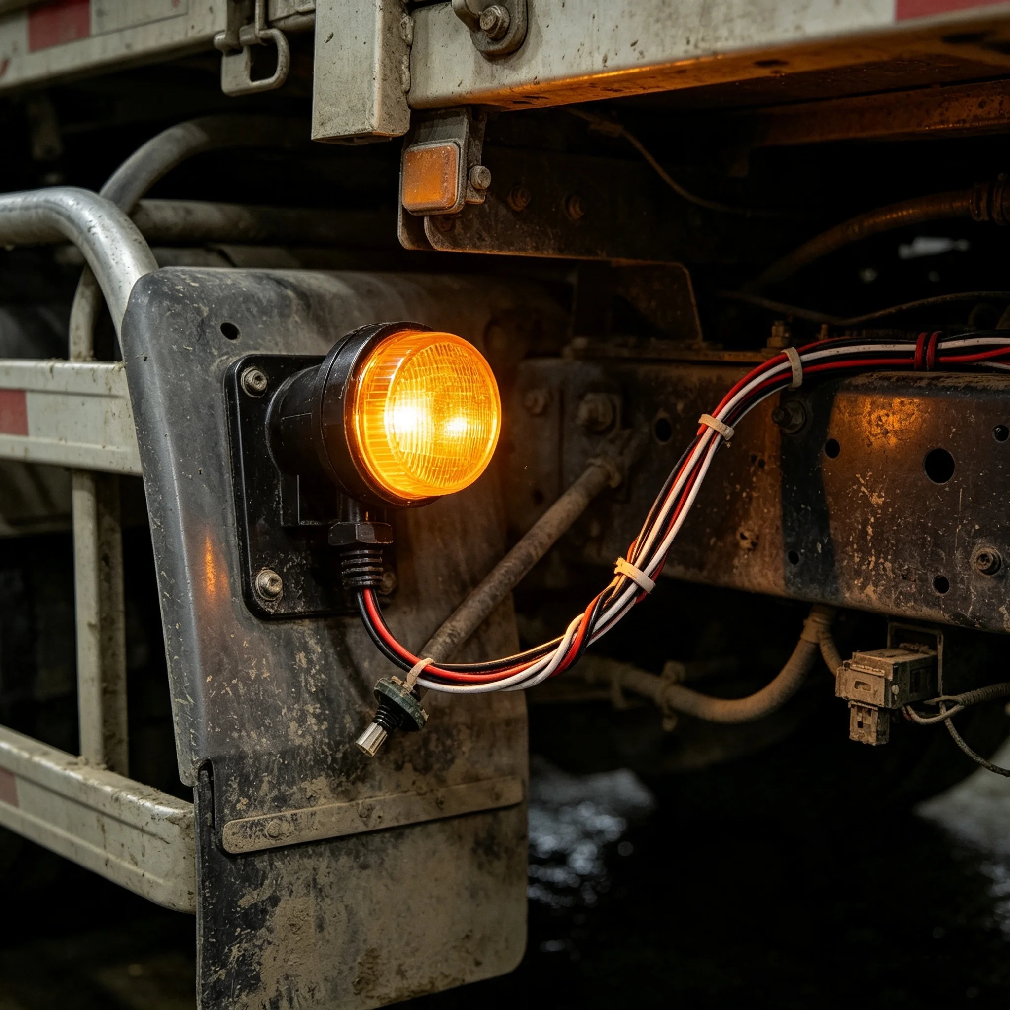 RC 1/14 Cabin 1 Part Rotating Warning LED Light A Voltage 3V for Tamiya Hydraulic Excavator Loader Dump Truck Tripper DIY Parts