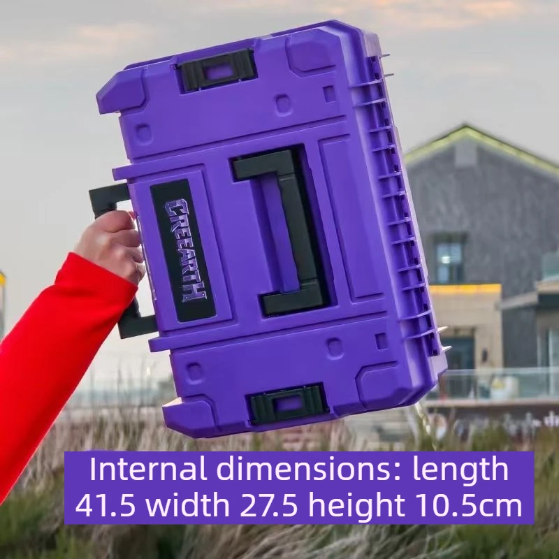 1PCS Stacking Toolbox Storage Organization Mechanic Garages Tool Case Empty Portable Workshop Working Tools Boxes Suitcase