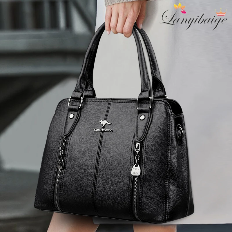 Luxury Handbags Woman Bags Designer Big Shoulder Bags for Women's 2024 Trendy Large Capacity Ladies Leather Hand Casual Tote Bag