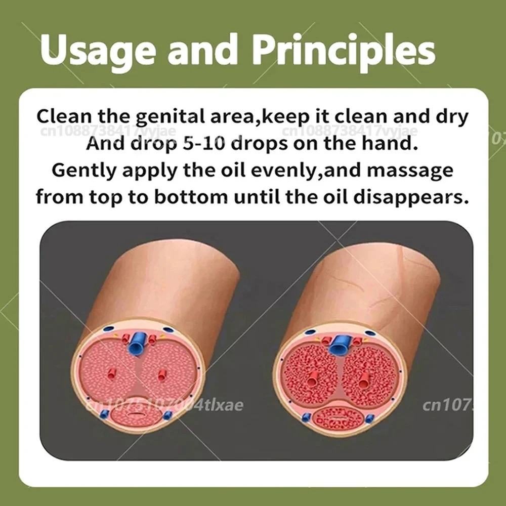 Minyak Pembesar Penis Permanen, Pijat Pria untuk Pertumbuhan, Peningkat Ereksi, Cairan Pembesar Penis Besar, Produk Dewasa Pria