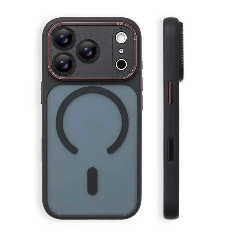 

Slim Matte Magnetic Case with All-Round Lens Protection, Shockproof Cover Compatible with iPhone 17 17 Pro 17 Pro Max