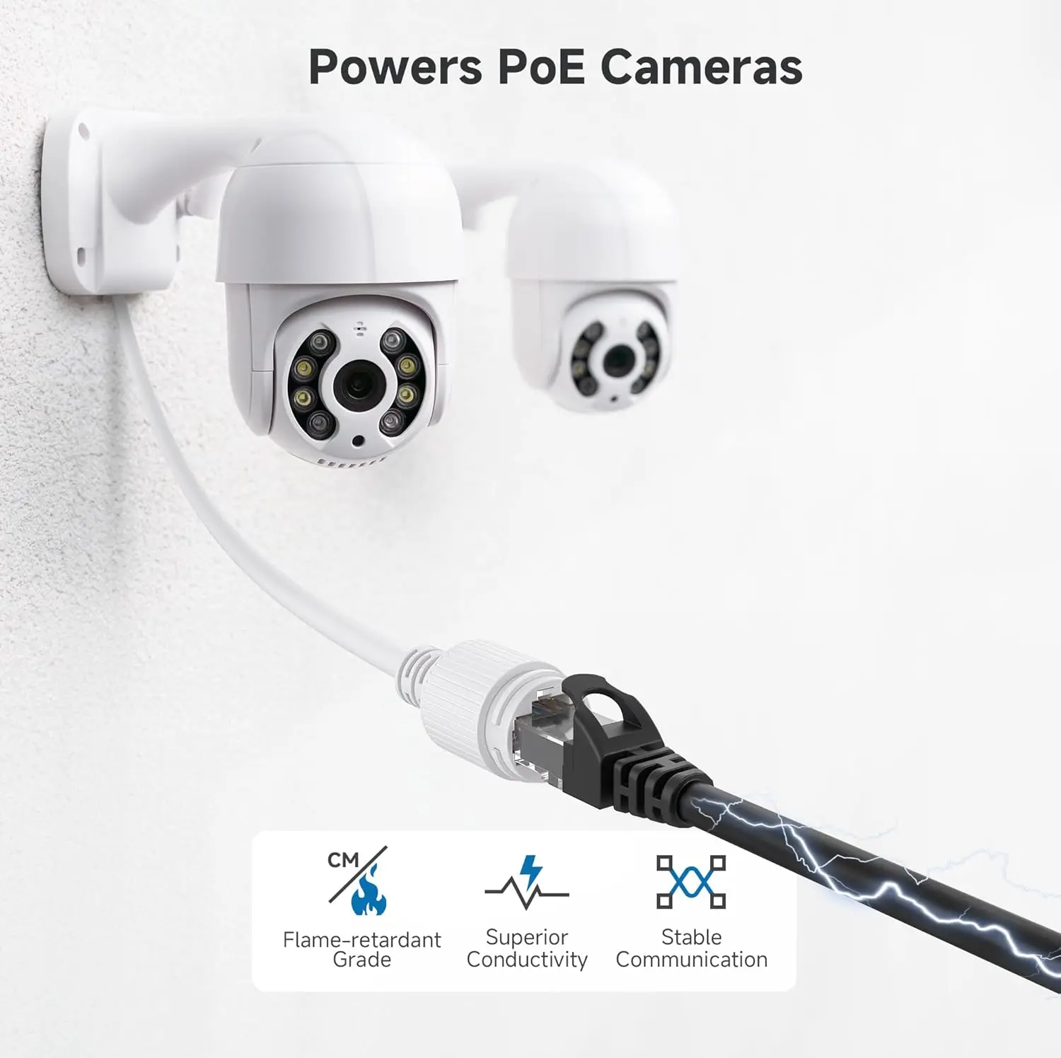 ZoeRax Cat6A Ethernet-Kabel 24AWG 10Gbps Hochgeschwindigkeits-550MHz UTP-Netzwerkkabel für PS4 Laptop PC Router ADSL PLC RJ45 Patchkabel – Detail 5