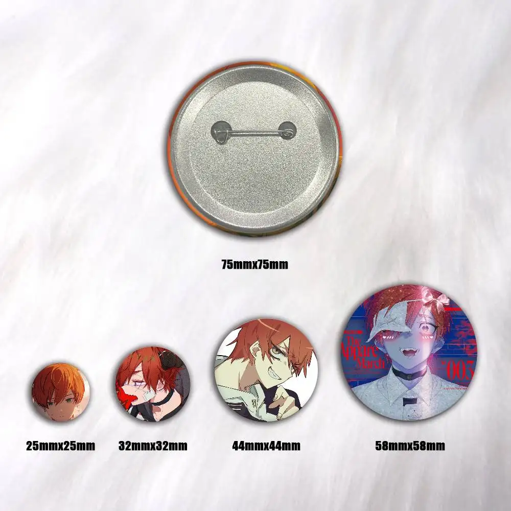 A-K-Kajiyama-A F-Fuuta MILGRAM-M Pins, Cartoon Brooches, Badge Gifts, Clothing, Backpacks, Stationery, Accessories