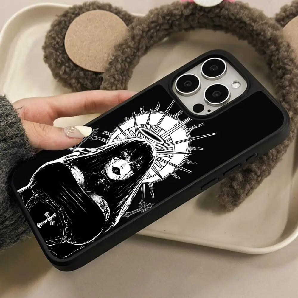 

Чехол для мобильного телефона Terror Gothic Art для iPhone 17, 16, 15, 14, 13, 12, 11 Air Pro Max Plus, матовая поверхность, красочный чехол, роскошный красивый чехол