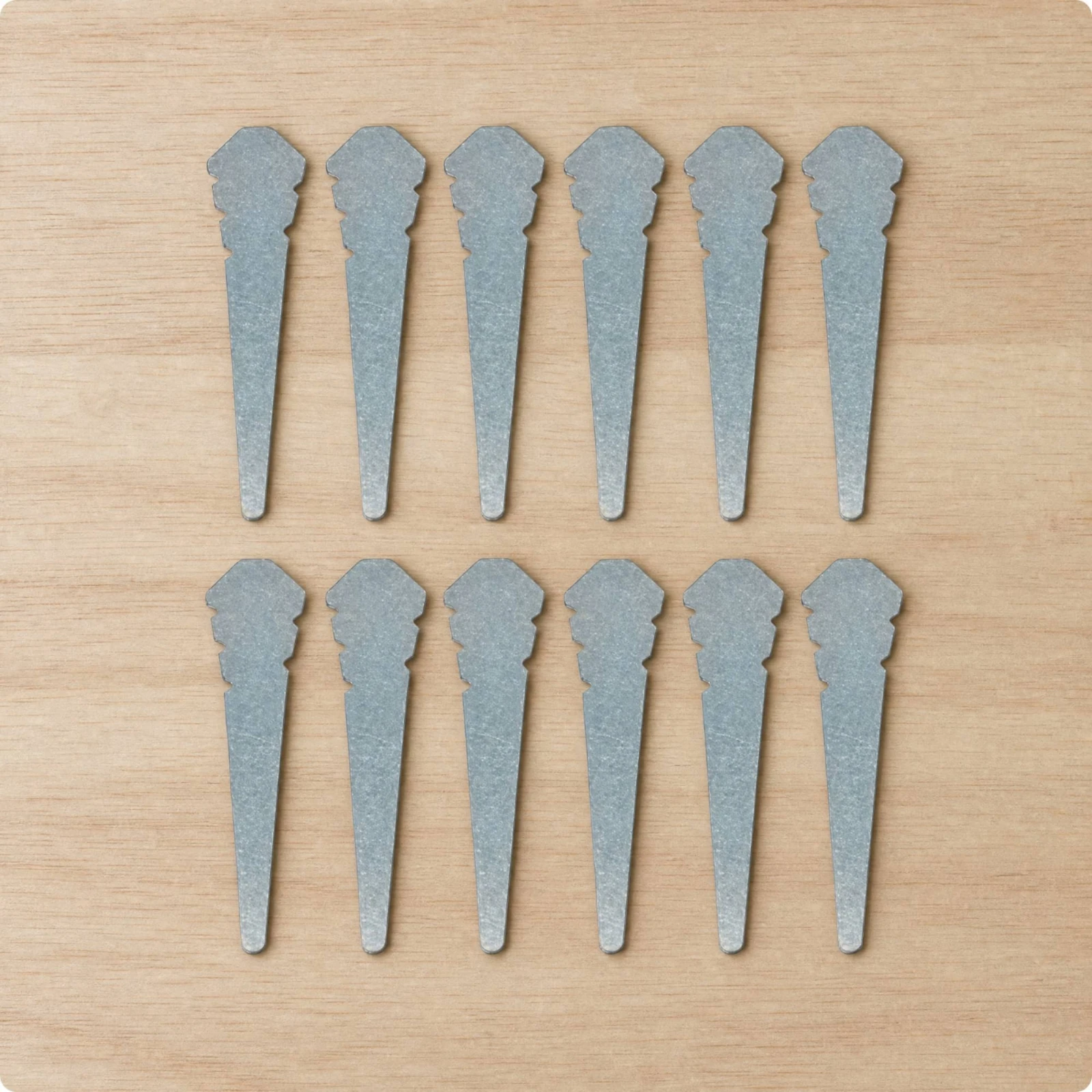 12 Pieces Tapered Metal Bricklaying Alignment Pin Rust Resistant Masonry Line Pin for Masons, Concrete Block Laying