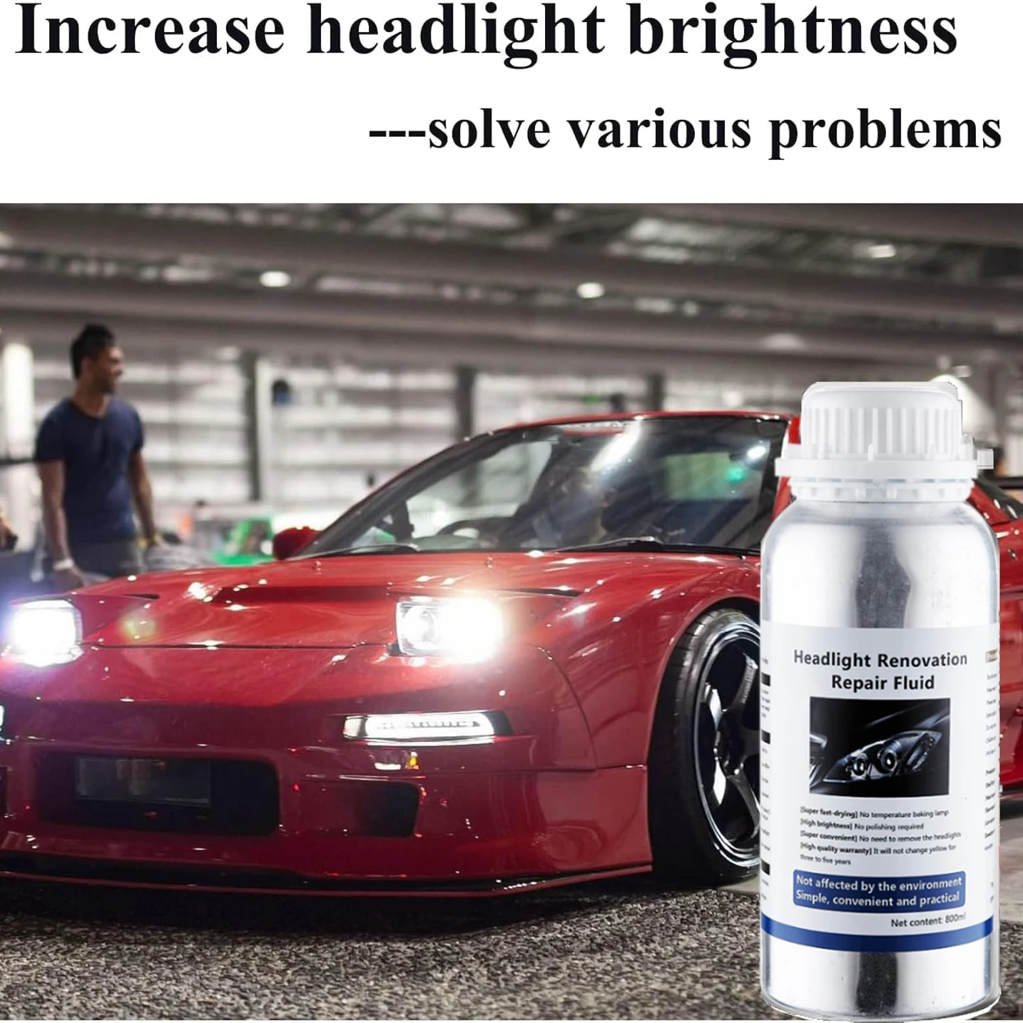 Car Headlight Repair Liquid Car Headlamp Renovation Restoration Cleaning Car Headlight Liquid Polymer Polish Auto Part headlight