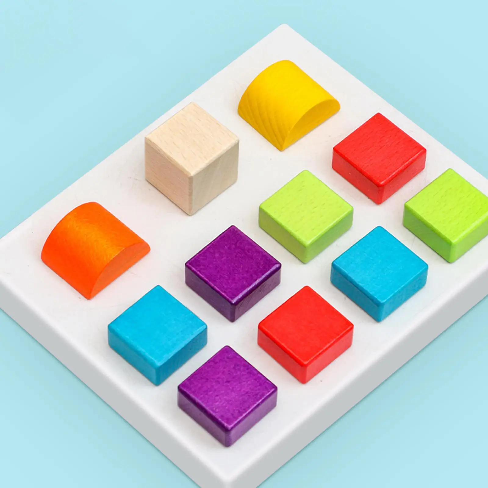 كتل التراص الملونة تطوير كتل خشبية إبداعية للأطفال
