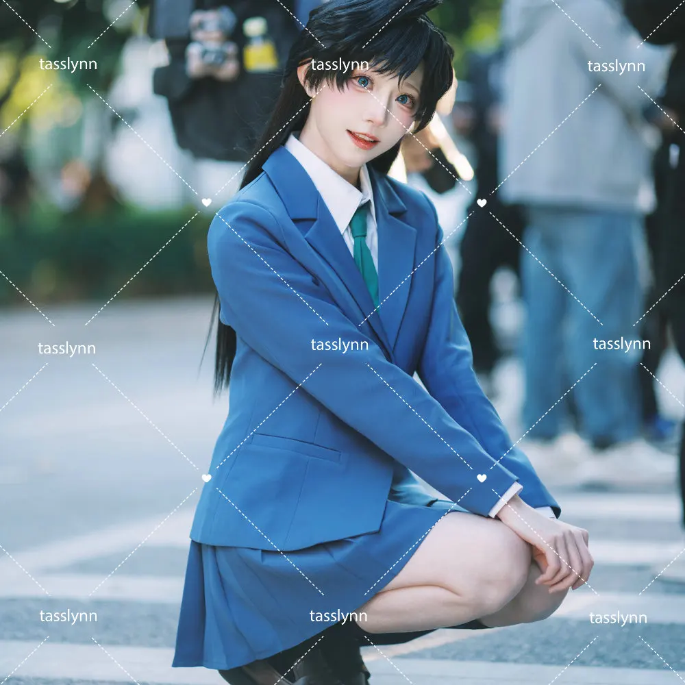 

Anime Cosplay Rachel Moore Costume Detective Conan Cosplay Costume Kudo Shinichi Mouri Ran Kobayashi High School Uniform