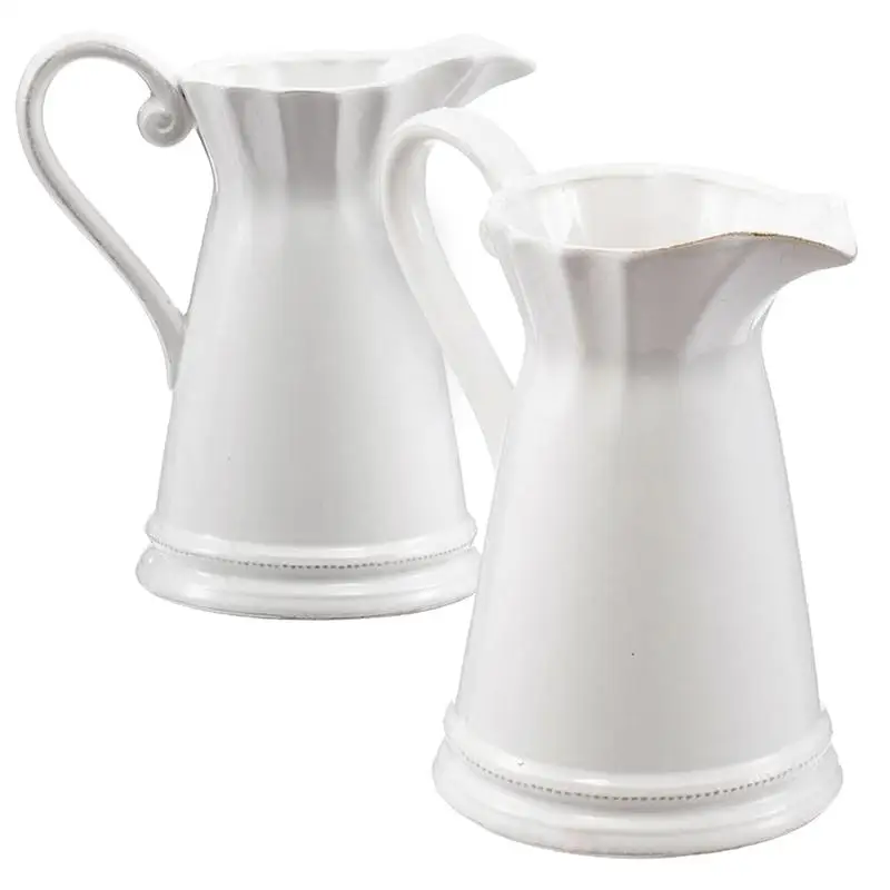 

2 Pack Maisie Pitcher, 8.5 x 6 x 9 Inch Drinkware Set for Home and Kitchen, Perfect for Juices and Beverages