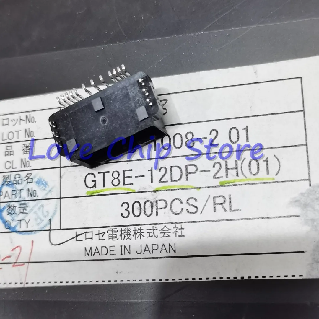 10 Buah GT8E-12P-2H(01) CONN HEADER SMD R/A 12POS 12P 2MM Baru dan Asli