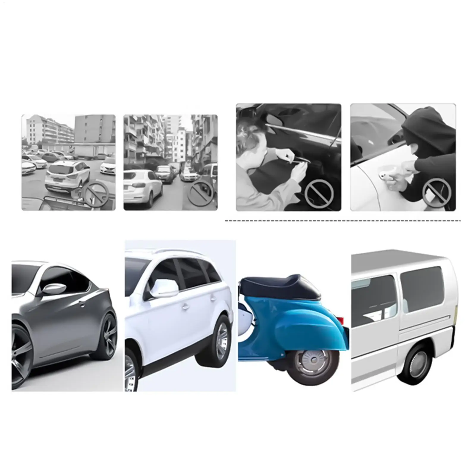 Car Tire Lock Anti-Theft Automotive Security Device Tire Security Wheel Lock For Golf Carts Sedans SUVs Motorcycles Road Trips