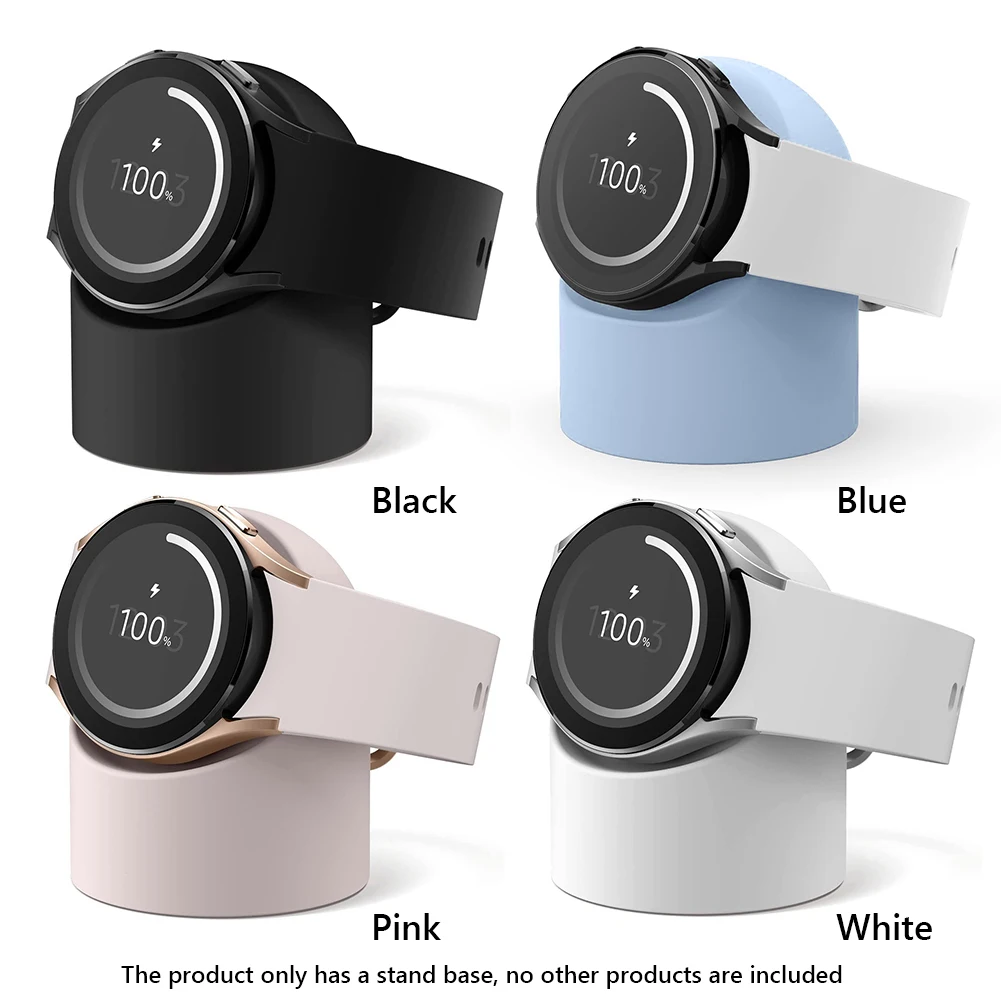 Silicone Charger Cradle Dock Wireless Charger Stand Dock Bracket for Samsung Galaxy Watch 5 5 pro 4 4 Classic 3 Charging Base