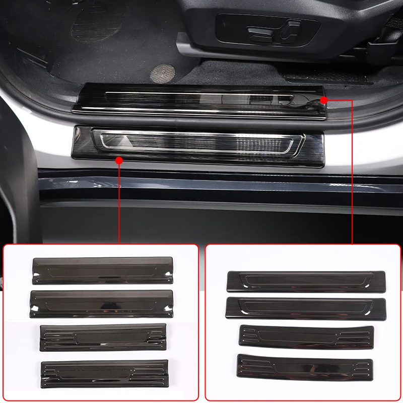 

Stainless Steel Car Door Sill Threshold Scuffproof Welcome Foot Pedal Guard Plate Trim For BMW X1 U11 2023-2024 Car Accessories