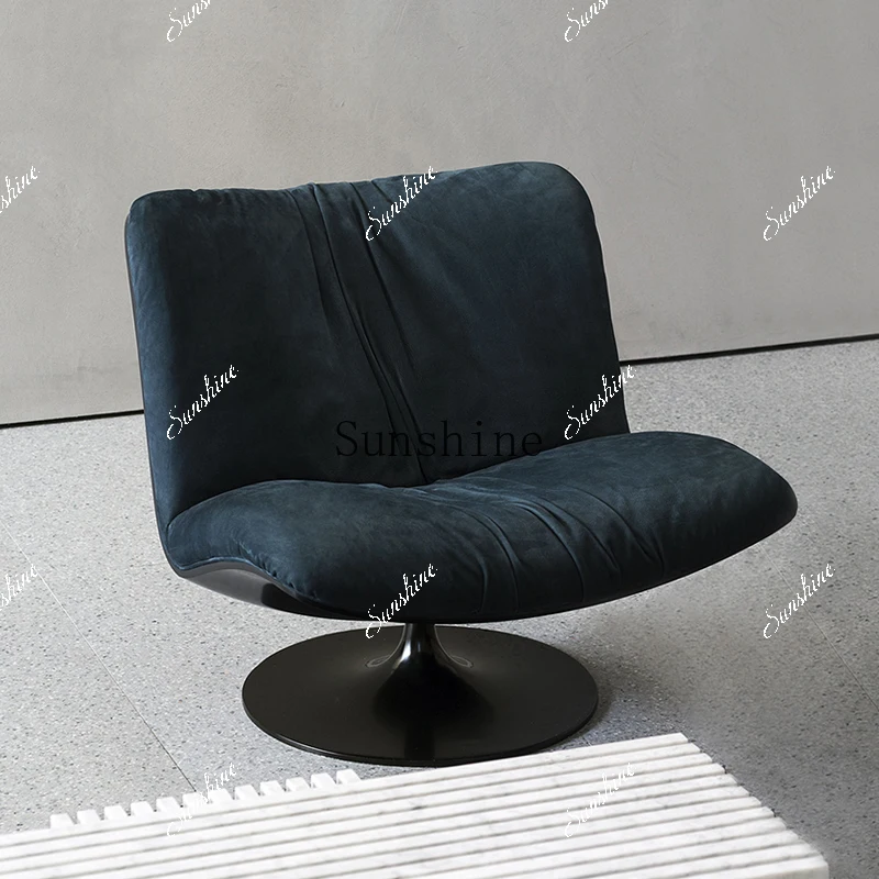 Italian minimalist single matte cloth single sofa living room casual duck bill chair  FT