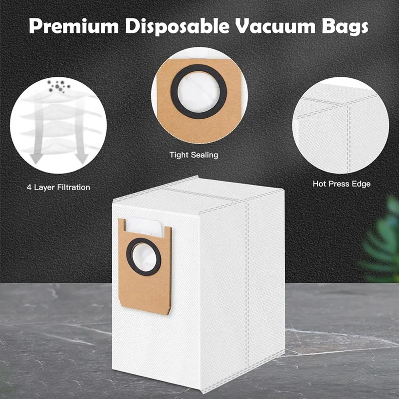 A44F-10PCS ฝุ่น HEPA Filter สําหรับ Eufy Omni S1 Pro หุ่นยนต์เครื่องดูดฝุ่นเปลี่ยนถุงเก็บฝุ่นล้างตัวกรอง