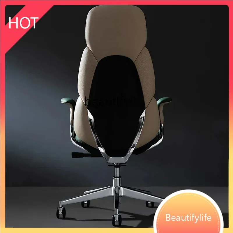 

XX80 Легкое роскошное кожаное кресло для босса, офисное кресло, домашнее компьютерное кресло, сидячее и удобное кресло со спинкой