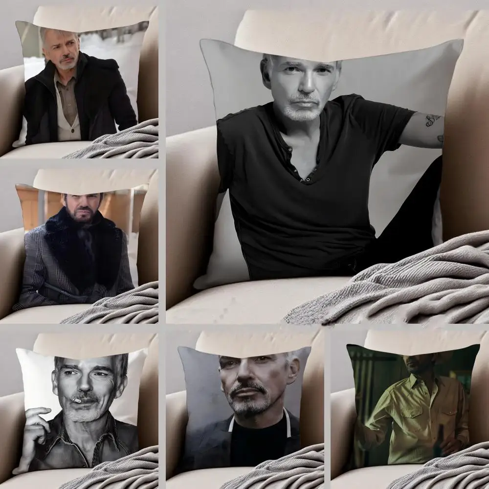 COOL B-Billy Bob Thornton Cushion Cover Linen Pillow Case Soft Breathable Protective Couch Room Decoration