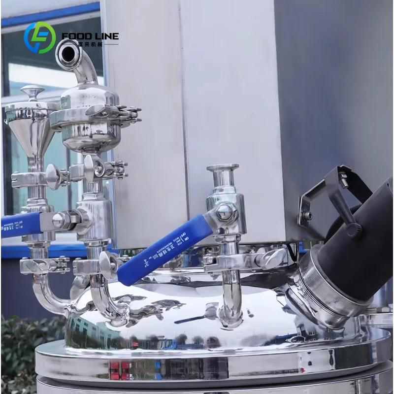 Customized Hot Sale Hydraulic Lifting Cream Ointment Vacuum Emulsifying Homogenizer Mixer for Cosmetic Food
