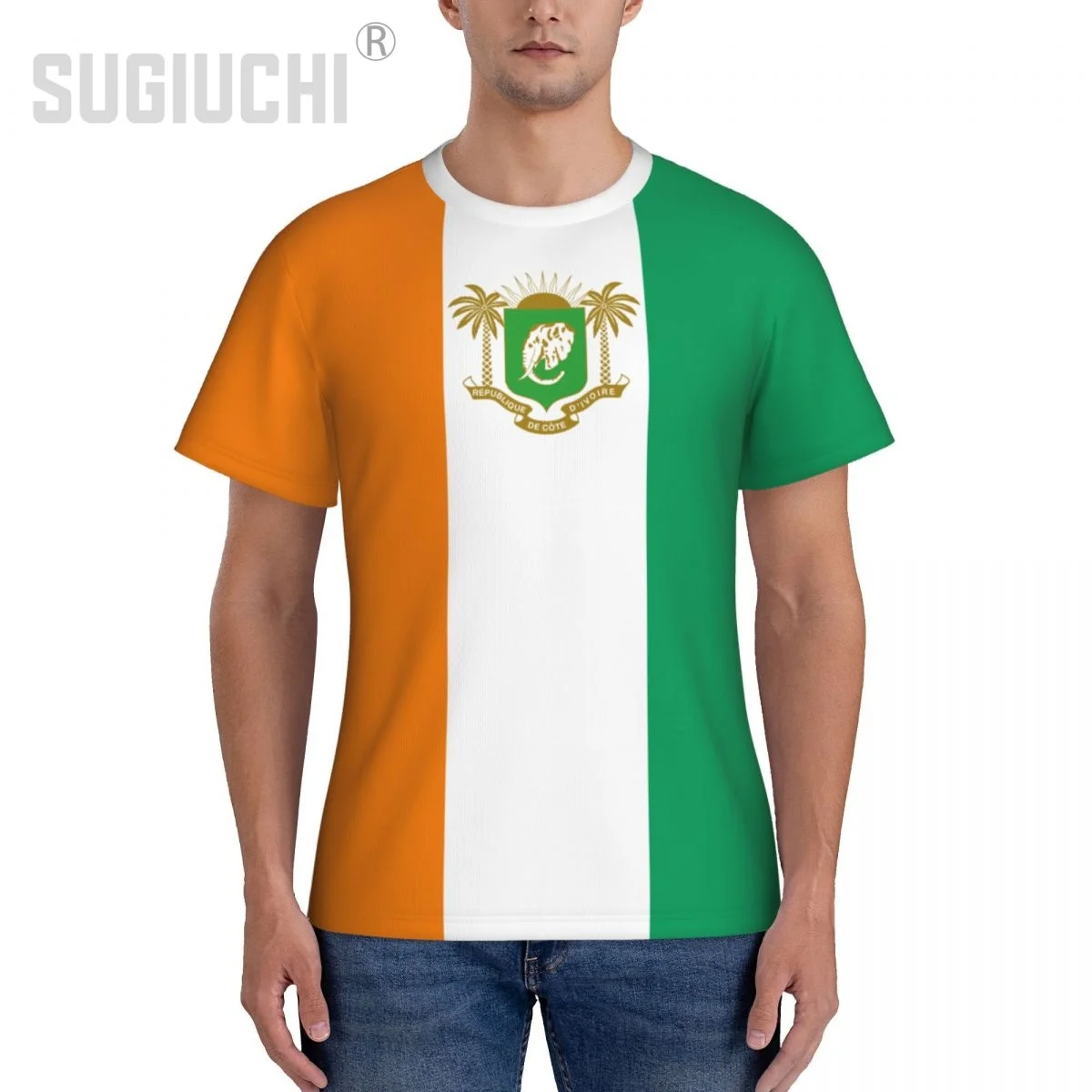 Tight Sports T-shirt Cote D'Ivoire Flag Ivorians 3D For Men Women Tees jersey Clothes Soccer Football Fans Patriotic T shirt