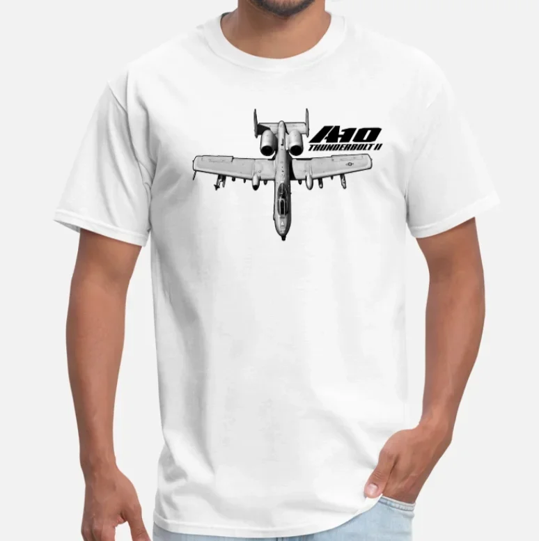 US Air Force A-10 Thunderbolt II Attack Aircraft T-Shirt 100% Cotton O-Neck Short Sleeve Summer Casual Mens T-shirt Streetwear