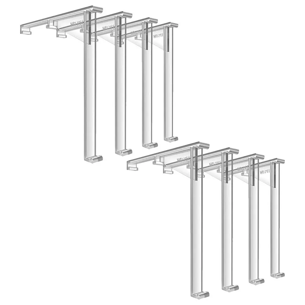 

8Pcs Curtain Valance Clips Clear Plastic Vertical Blind Hidden Bracket Replacement Parts for Vertical Blinds Curtain Rings Clip