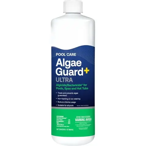 Ultra Long Lasting Algae Guard for Swimming Pools Prevents Green Black Mustard Algae Fast Acting Pool Chemical Treatment