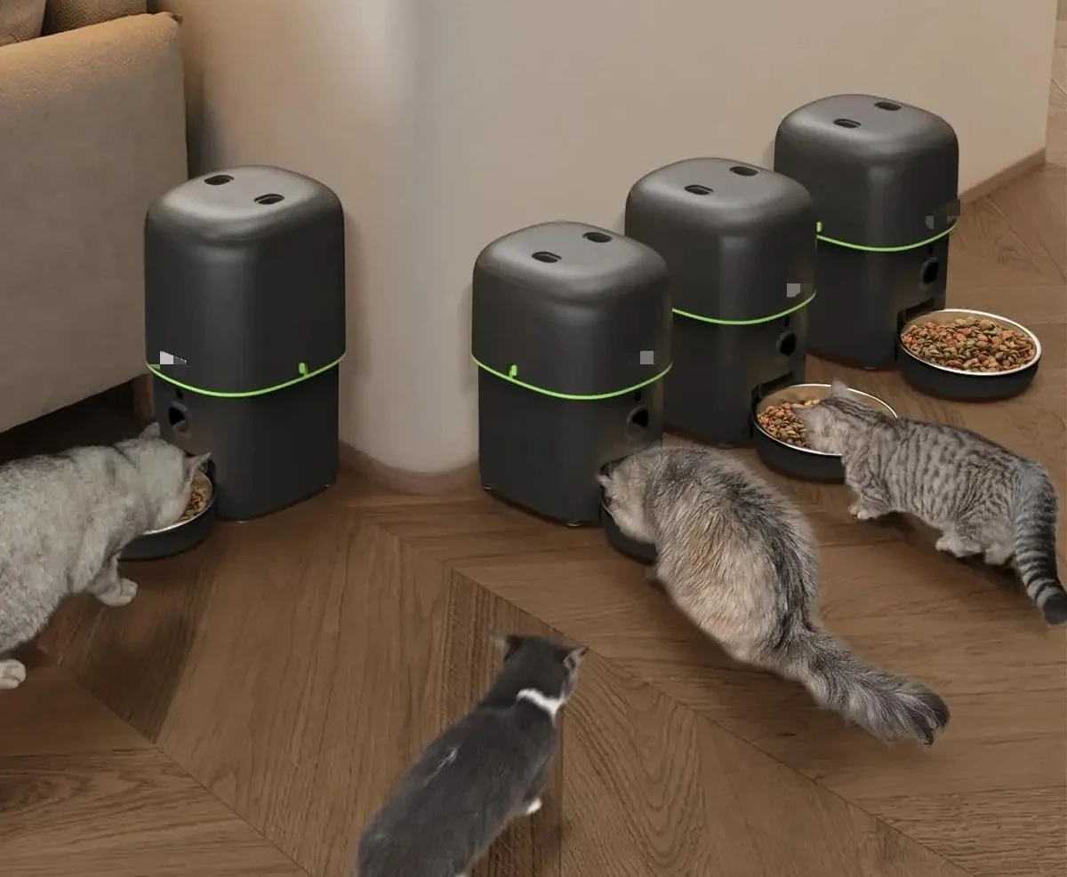 

#AutomaticCat Feeder Camera Pet Smart Cat Food Kibble Dispenser Remote Control WiFi Button Auto Feeder For Cats Dog Accessories