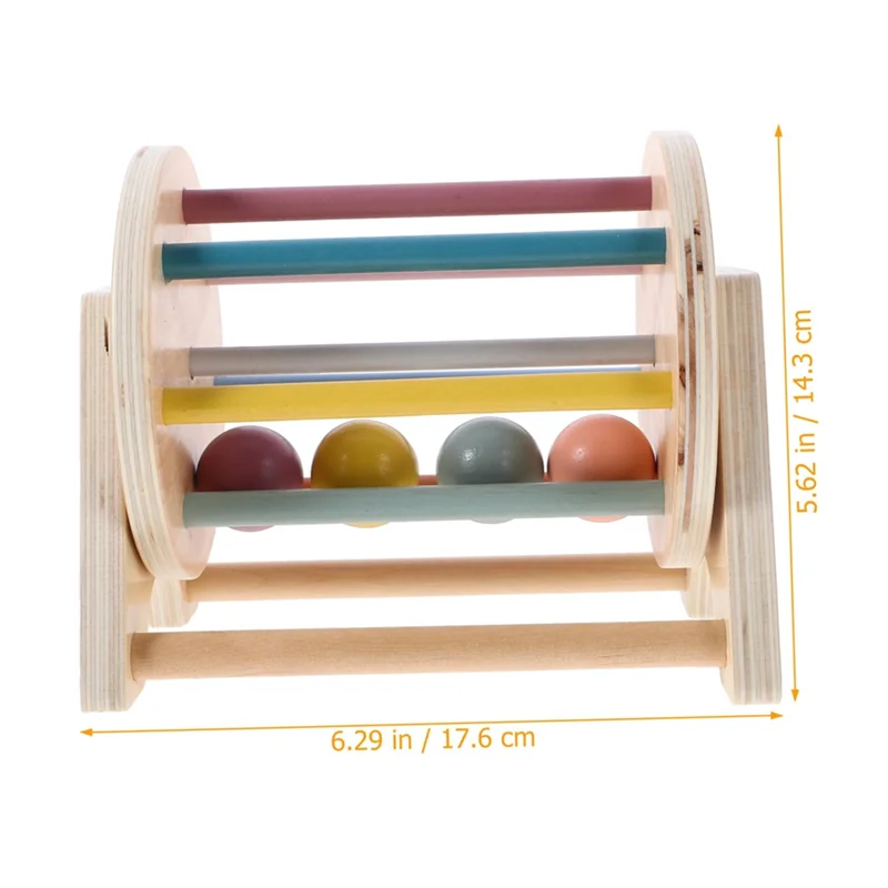 AS96-1 ชิ้นกลองดนตรีสำหรับเด็กก่อนวัยเรียน Rolling Tummy Rainbow Prop Rolling Drum ตามที่แสดง พร็อพการสร้างแบบจำลองลูกกลิ้งสำหรับทารก