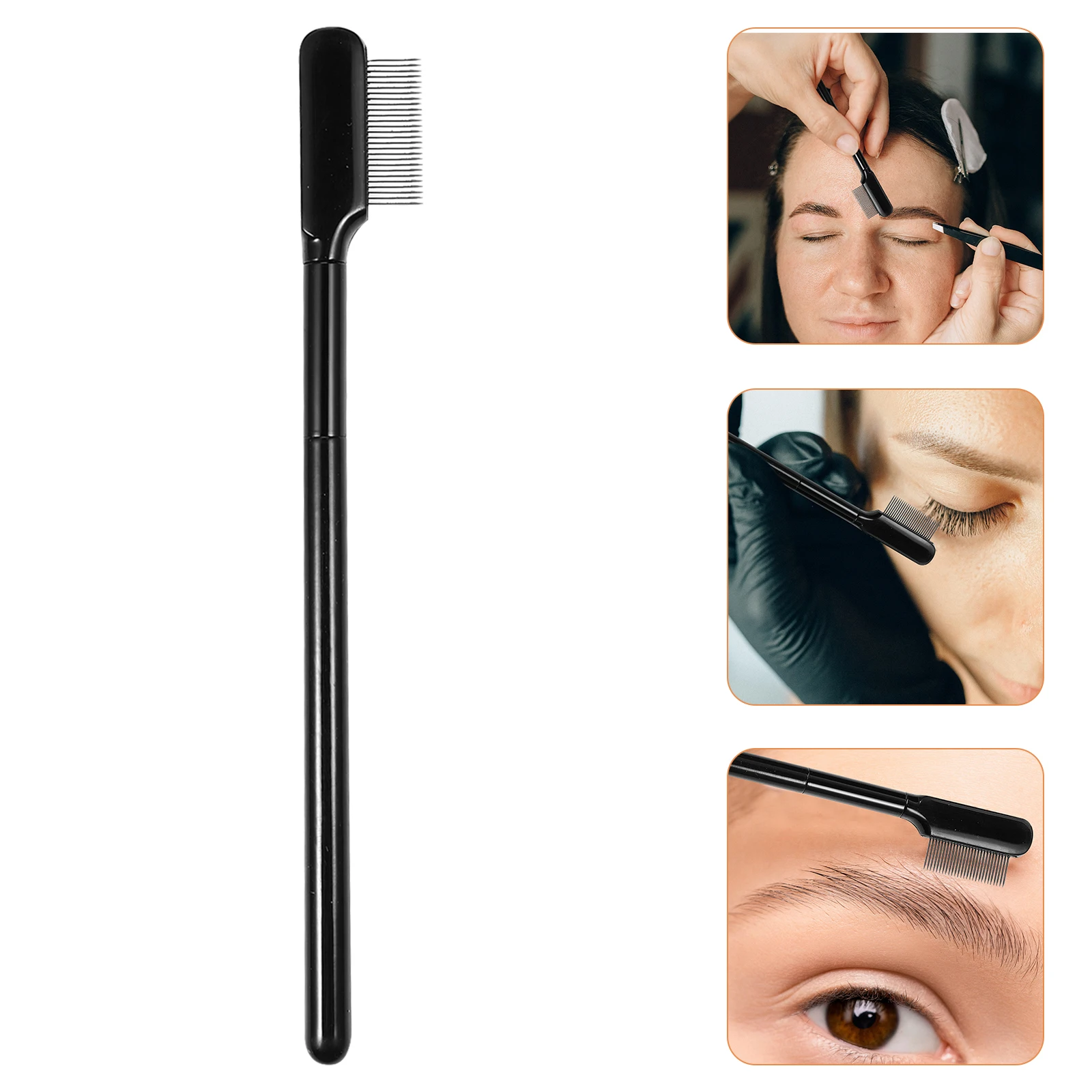 

1Set Eyebrow Shaping Tool with Long Handle Eyelash Brush Comb Multipurpose Makeup Grooming Device for Women Beauty Routine