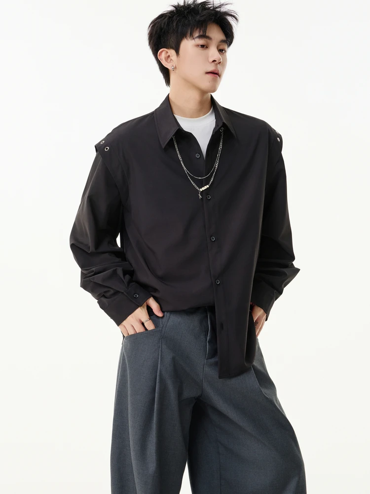 

UR YTUT мужские длинные све irt свободного покроя High Street Design лоскутное све винтажный воротник повседневный хлопок полиэстер