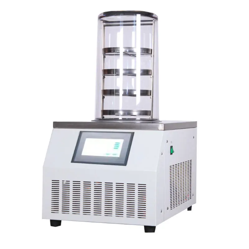 

Experimental Benchtop Vacuum Freeze Dryer Fruit and Vegetable Pet Food Biopharmaceutical Liquid Freeze Dryer Small Household