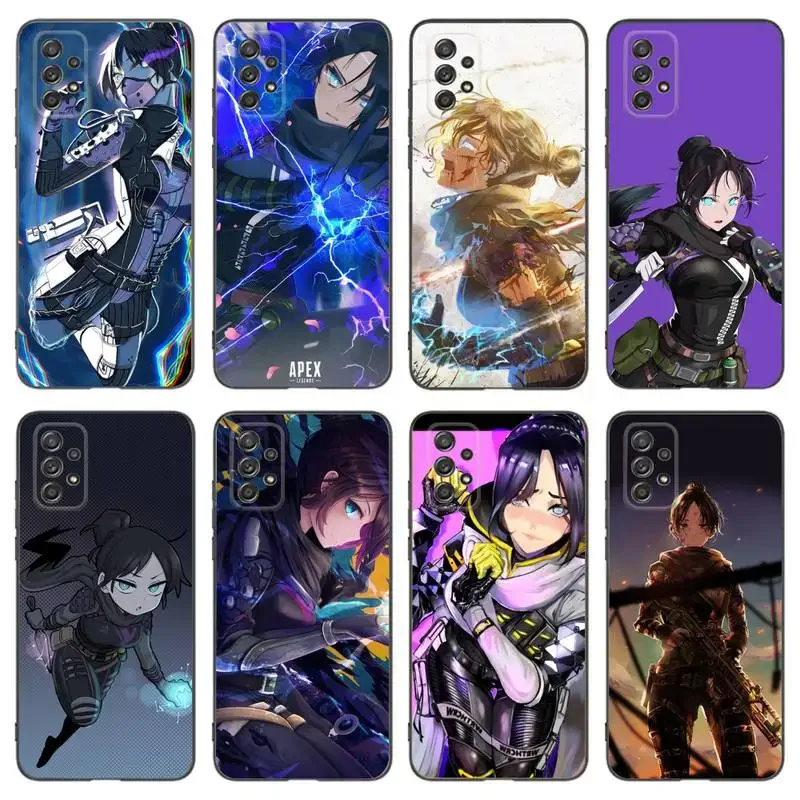 A-Apex L-Legends Wriath Phone Case For Samsung A91 80 70 53 42 32 30 20 A50 30S 50S 21S 20S A20E Black Case