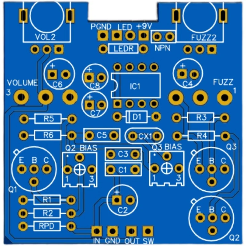 Diy Handmade Guitar Effects Tone Bender Mark 2 Replica Fuzz Fuzz Monoblock Board