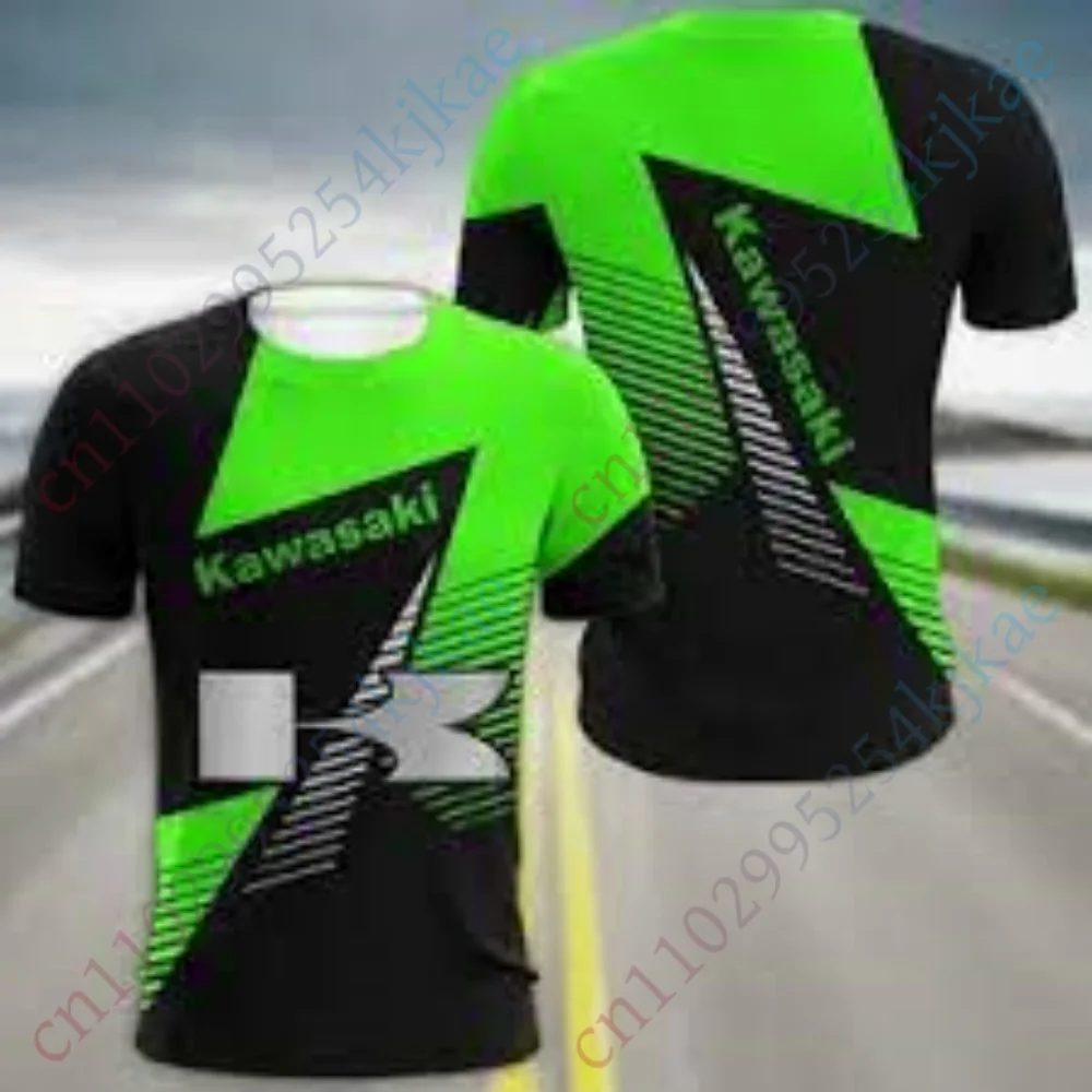 

Kawasaki T-shirts Men's Clothing Anime Casual Short Sleeve Tee Breathable Top Quick Drying Streetwear Harajuku Essentials Unisex