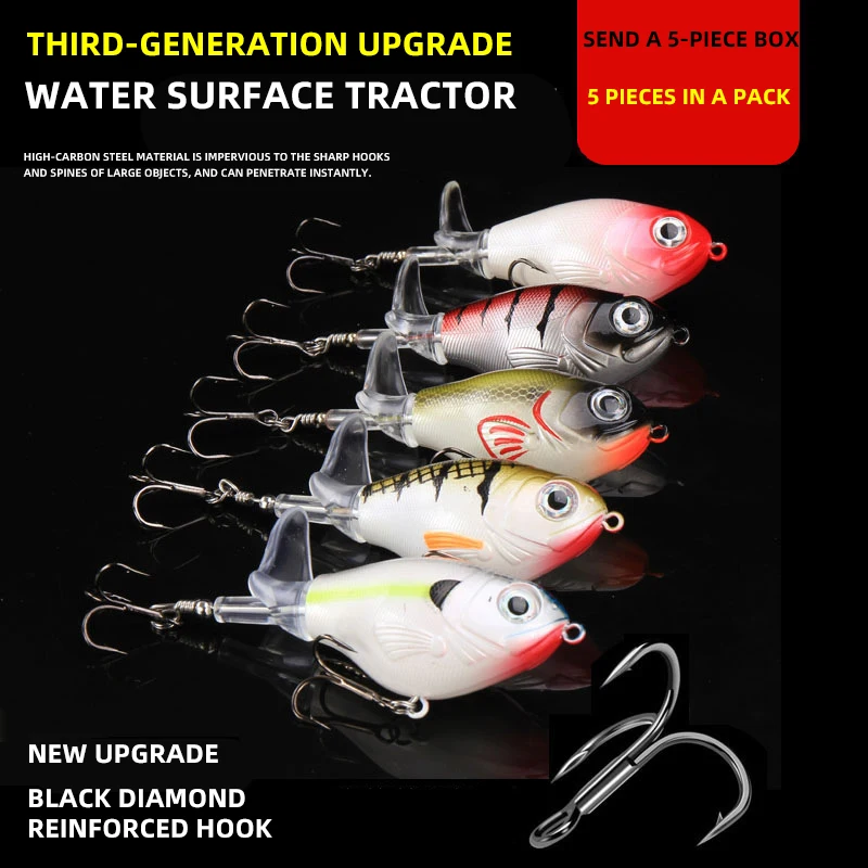 Crankbait Topwater Wobblers Cola de Bagre para Lucio – Señuelo