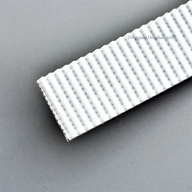 White HTD 3M PU Timing Belt Perimeter 2430-2502-2664mm Width 10mm Polyurethane Steel Closed Loop Synchronous Belt