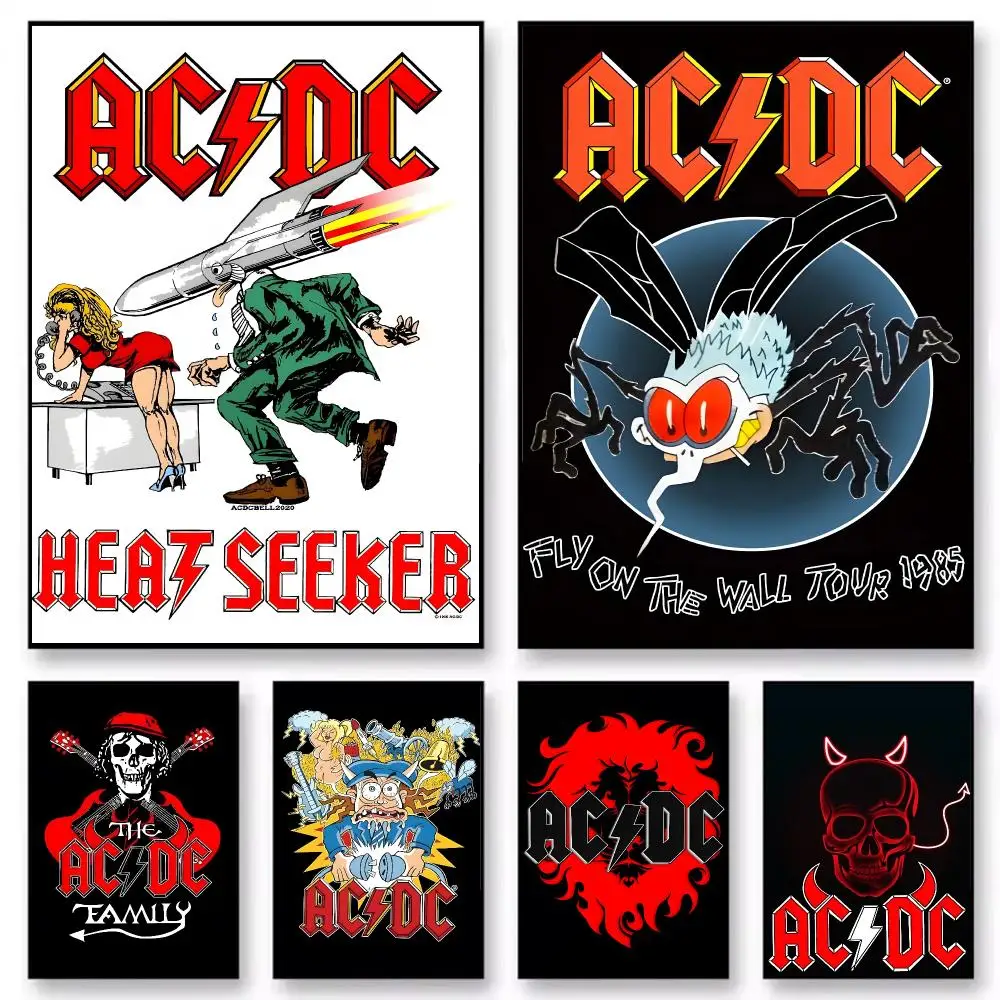 Classic cool A-AcDc Poster Nordic style room wall decoration self-adhesive HD waterproof AFE bar