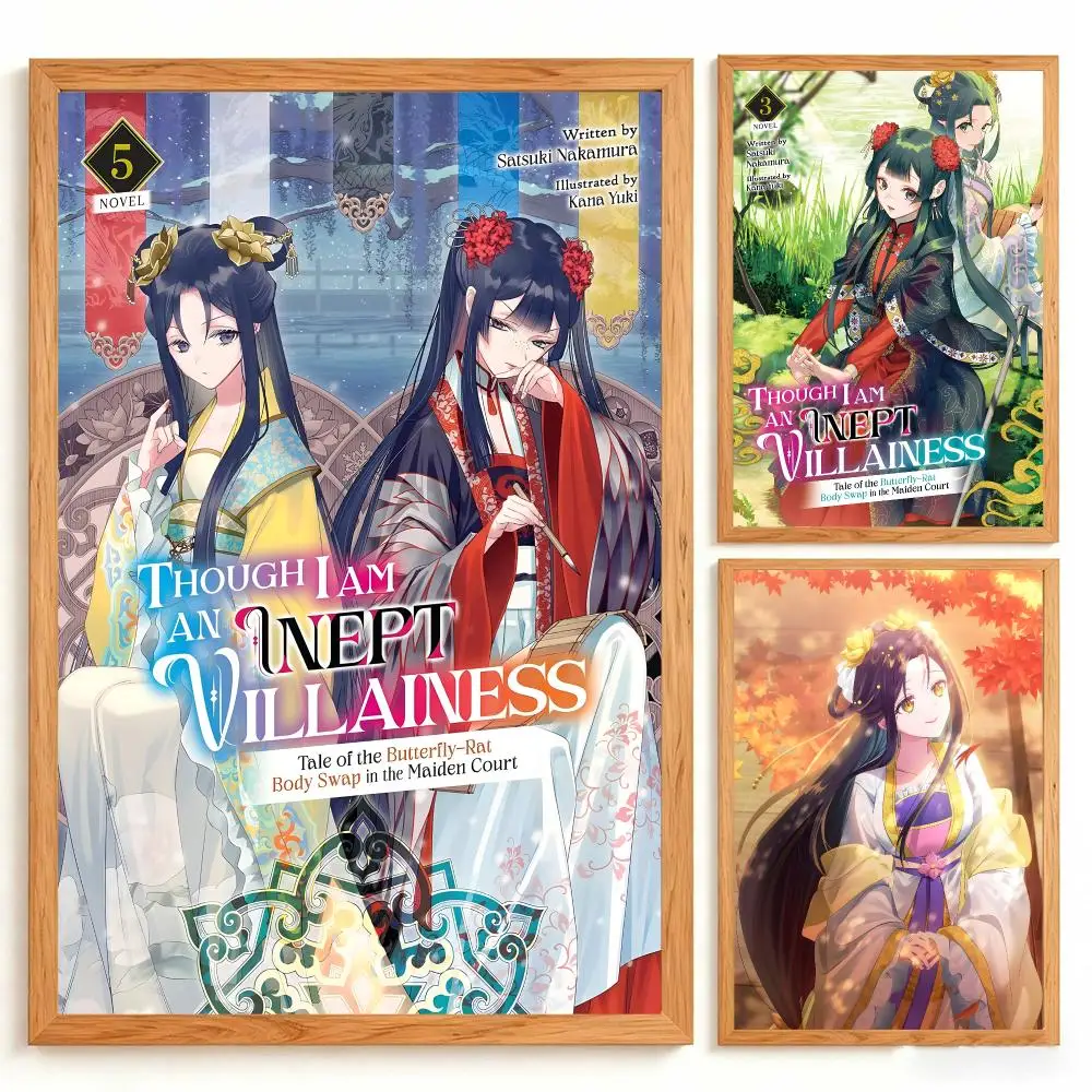 Manga Though I Am an Inept Villainess Poster Wall Art Poster Prints Home Wall Decor Gift for Living Room, Bedroom Bar & Parlor