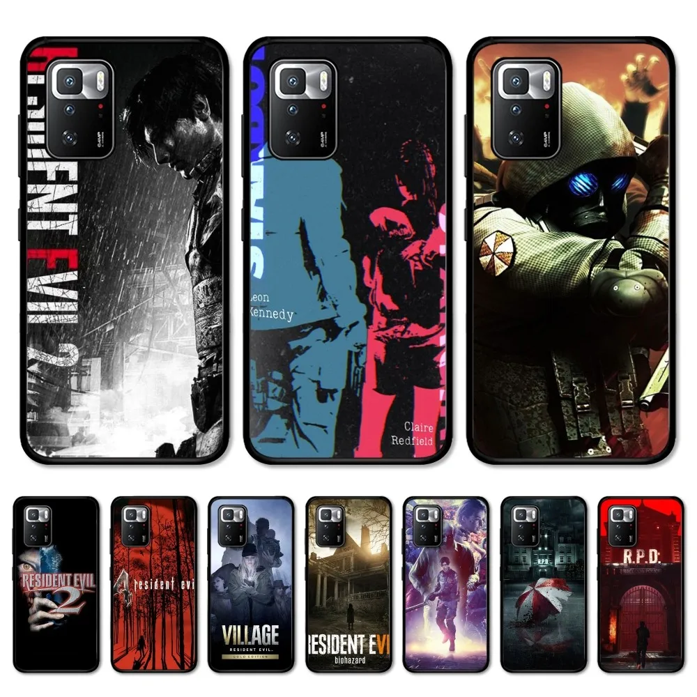 R-RESIDENT GAME EVILS Phone Case For Redmi Note 4 X 5 A 6 7 8 T 9 9S 10 11 11S 11Epro Poco M3 Pro