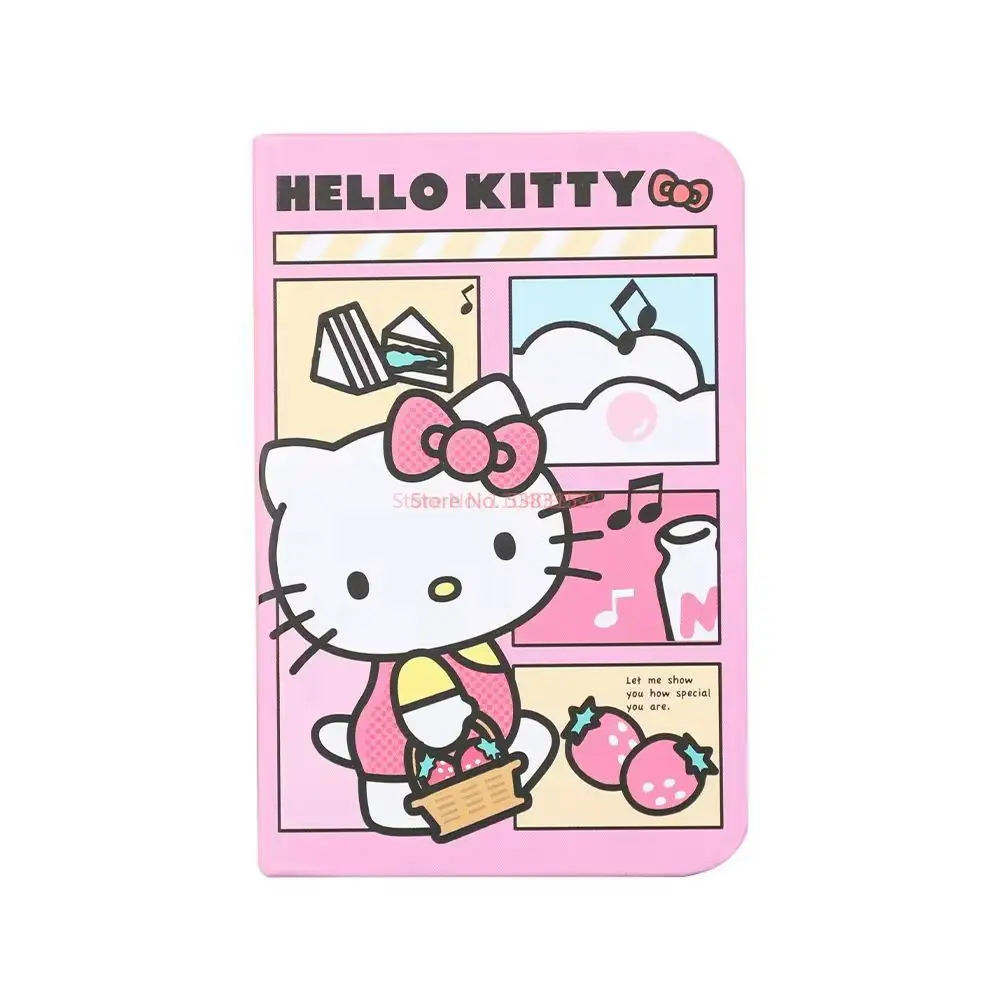 Sanrio Mini Blank Notebook Cartoon Cinnamoroll Kuromi Portable Pocket Book Hello Kitty Non Sticky Student Notebook