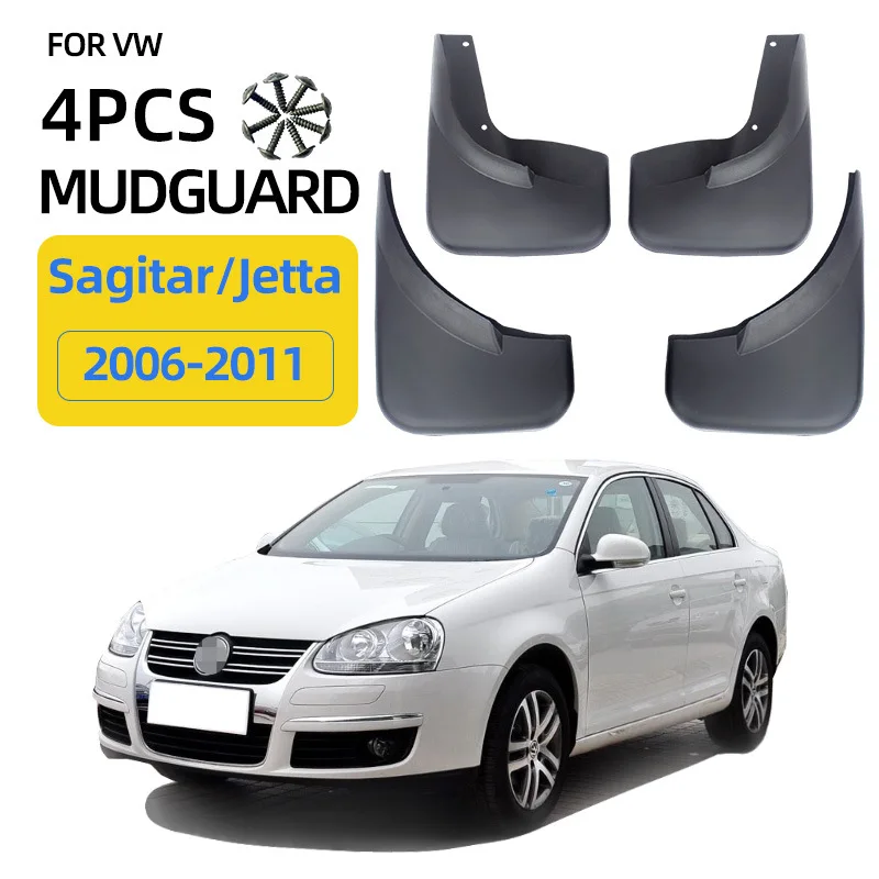 

For 2006-2011 Volkswagen Sagitar VW Jetta mudguard Mudflaps Front Rear Flares Splash Guards Cover Car Accessoie