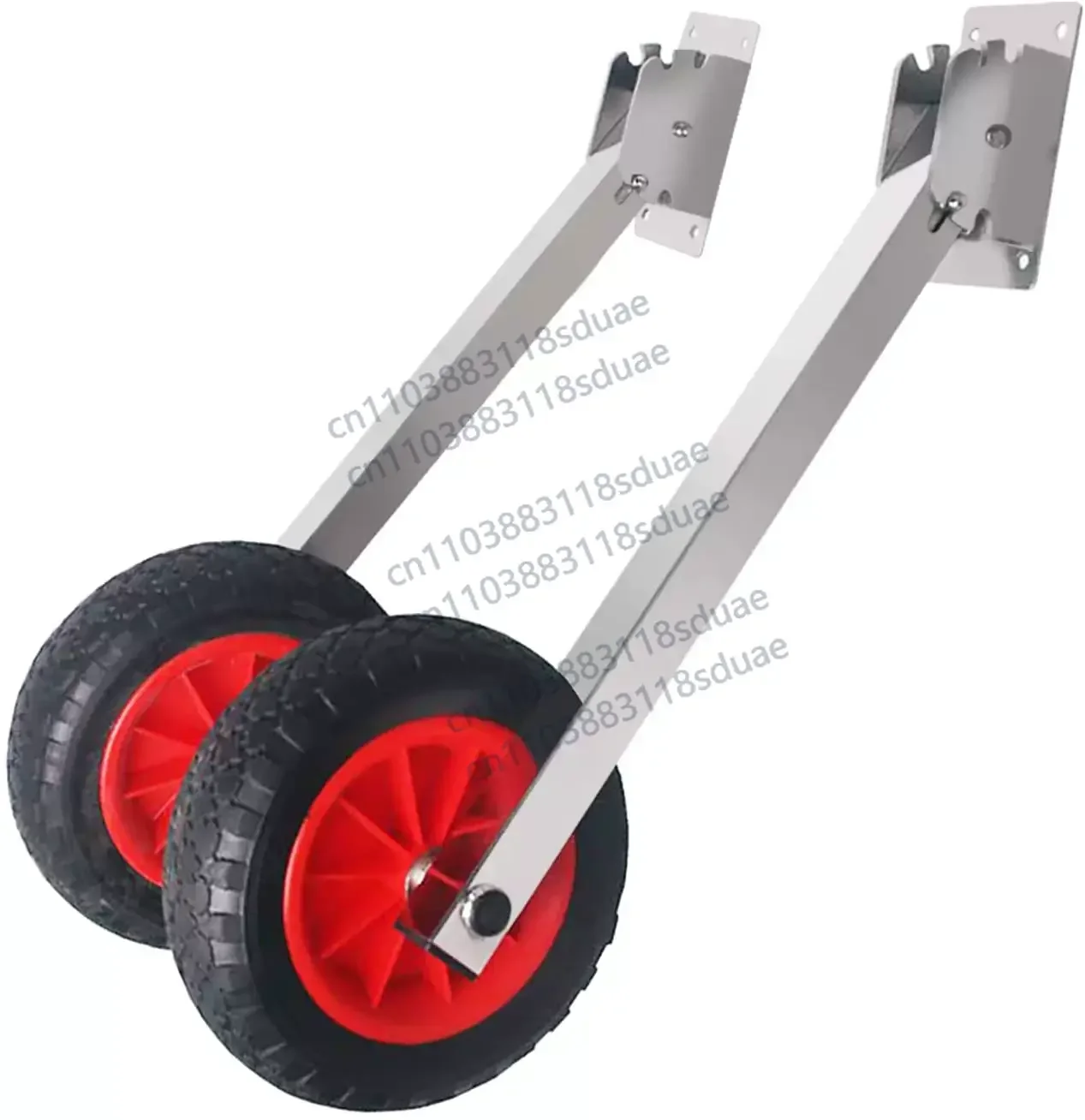 Rubber Boat Small Trailer/fishing Boat Inflatable  Aluminum Alloy Tail Wheel/assault Boat Special Tail Wheel