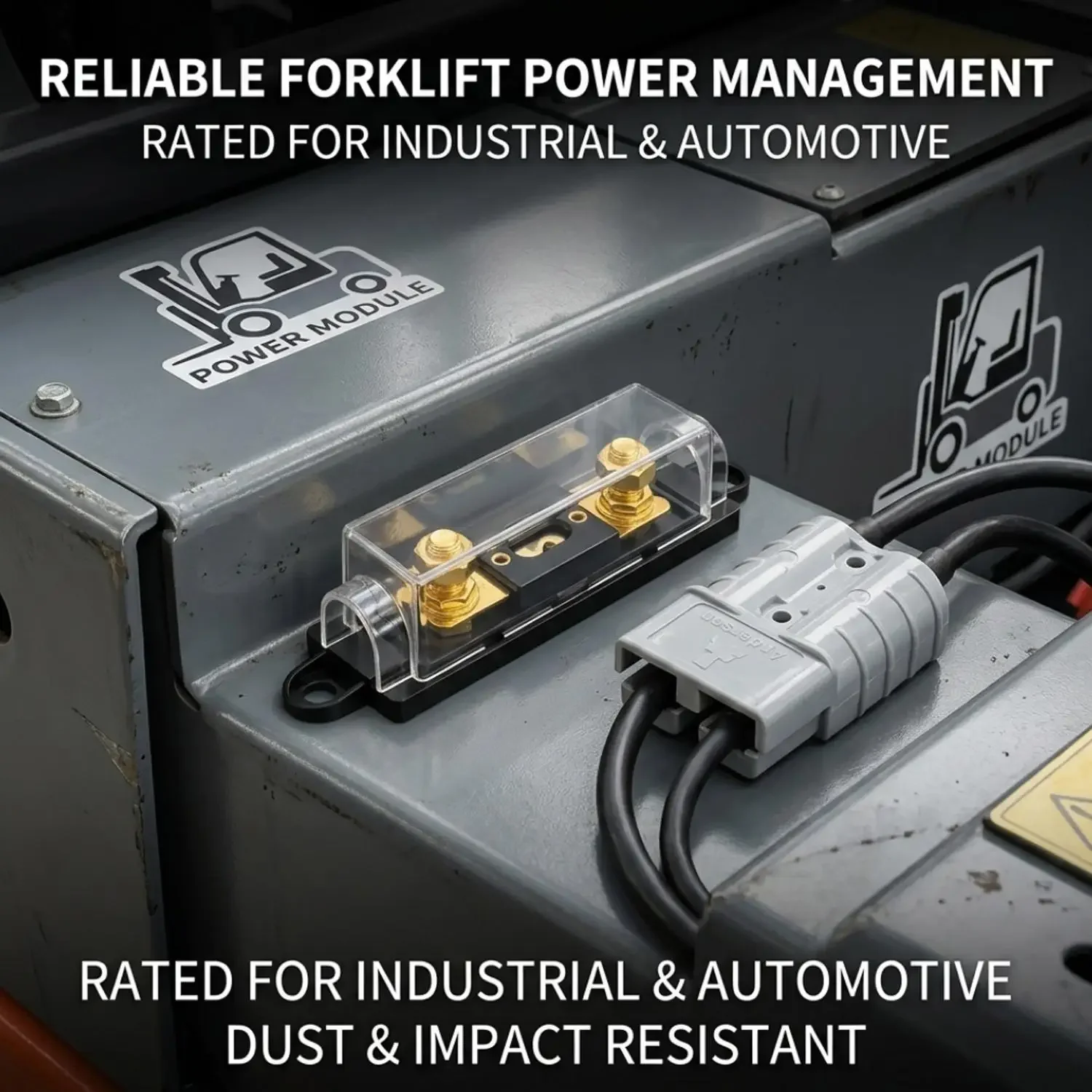 ANL Schraubbarer Sicherungsblock 30A-500A Hochstrom-Sicherungshalter Flammhemmend PA66+PC für Auto-Audio Solar Auto RV Marine Schaltkreise – Detail 1
