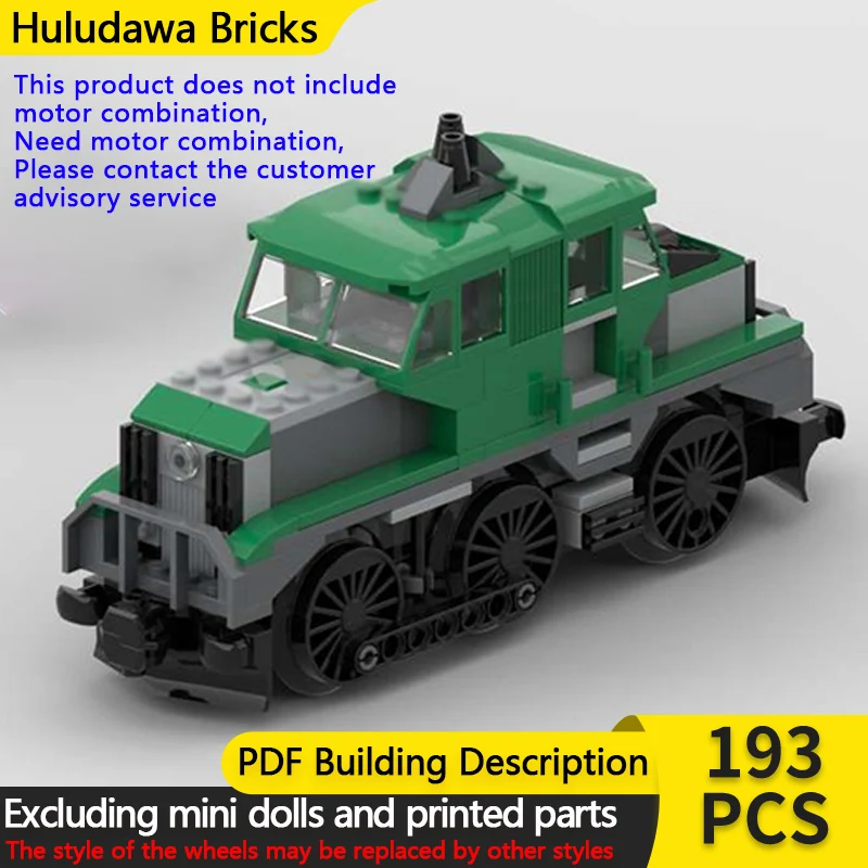 

City Car Model MOC Building Bricks Railroad Shunting Locomotive Modular Technology Children Holiday Gifts Assemble Toys Suit
