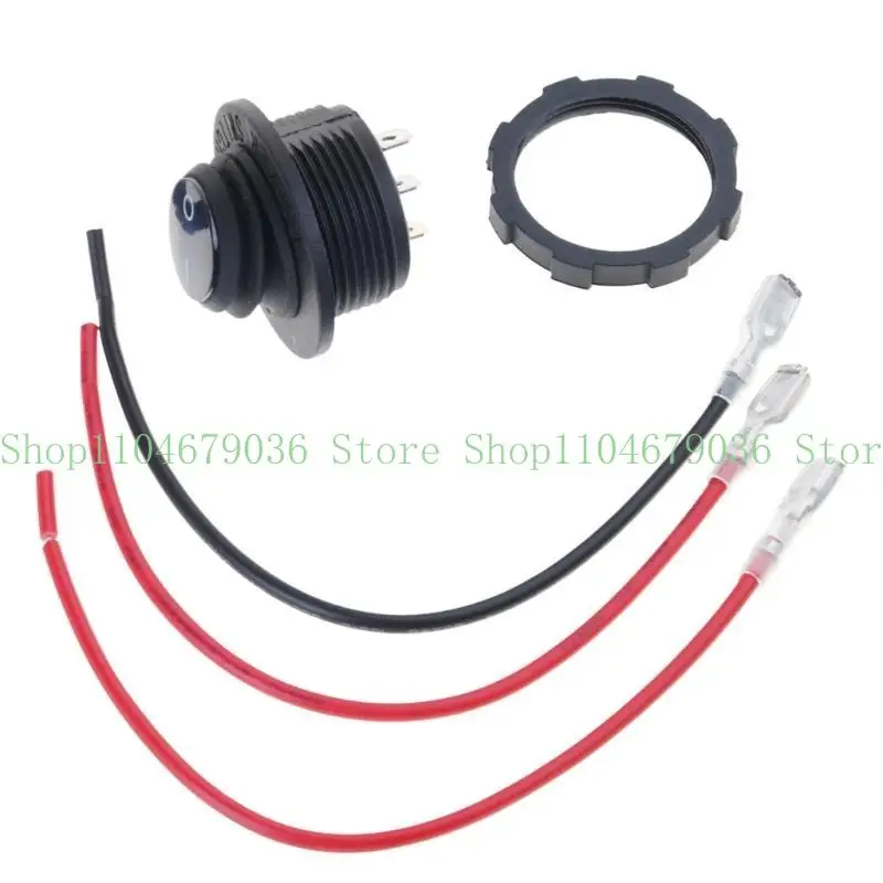 652F 12V 20A 3 Pin Toggle Rocker Switch with LED Light for Car Marine Boat Waterproof