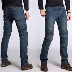 Summer Men Women Motorcycle Jeans Wear-resistant Motocross Pants With Protective Pads Motorbike Trousers Comfort Breathable