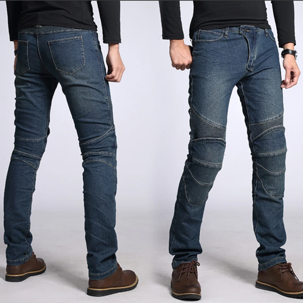 Summer Men Women Motorcycle Jeans Wear-resistant Motocross Pants With Protective Pads Motorbike Trousers Comfort Breathable