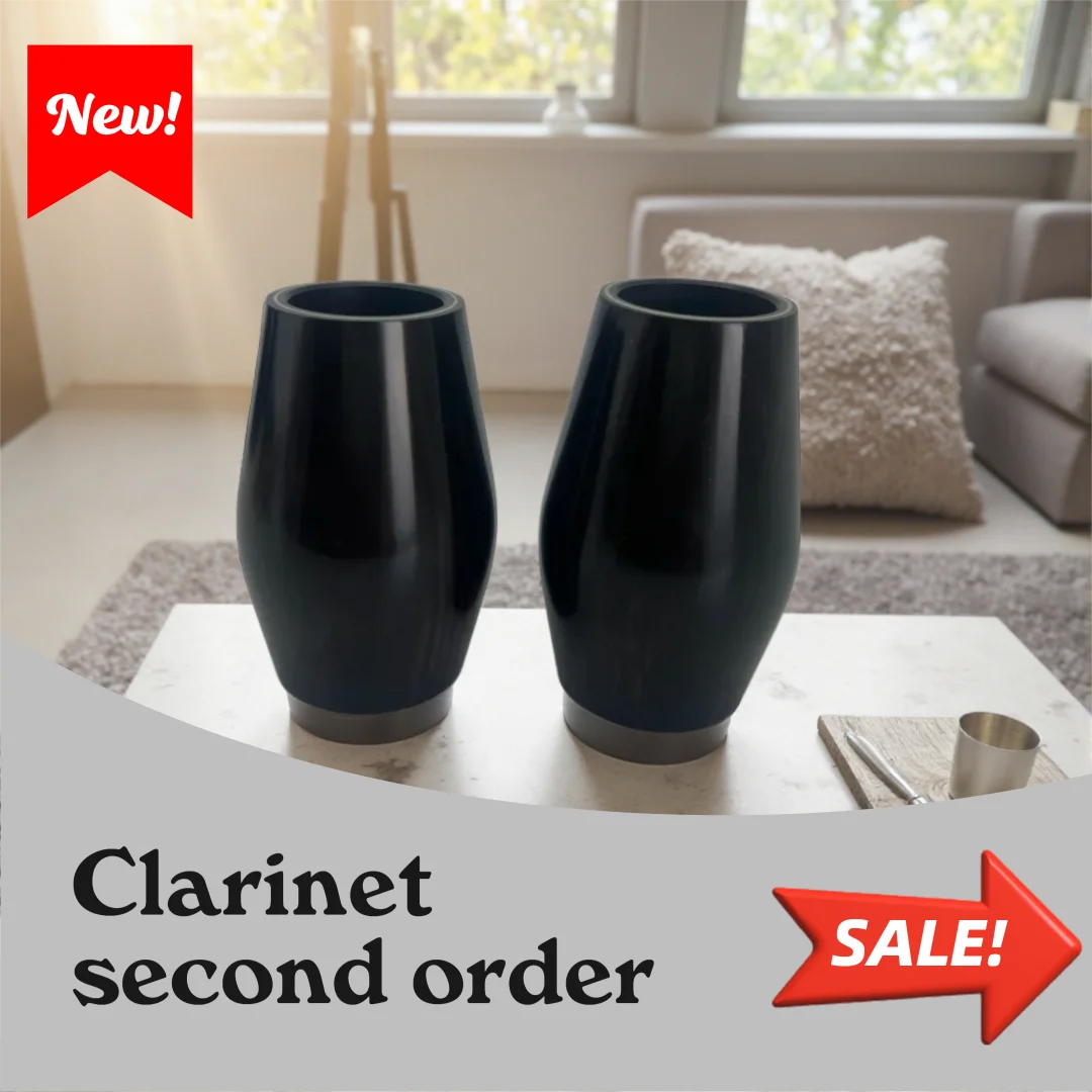 High quality 1 ebony clarinet with two sections of 62mm or 65mm sold well